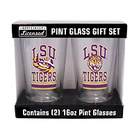 LSU Tigers 16oz Pint Glass Two Pack