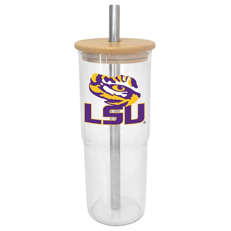 LSU Tigers 24oz Glass Tumbler