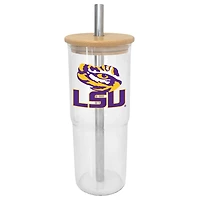 LSU Tigers 24oz Glass Tumbler