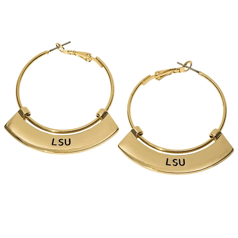 LSU Tigers Weller Hoop Earrings