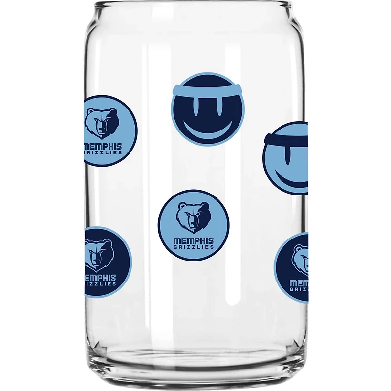 Memphis Grizzlies 16oz Smiley Can Glass