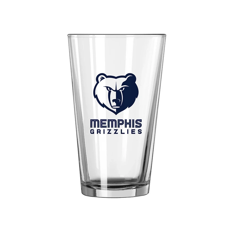 Memphis Grizzlies 16oz Team Wordmark Game Day Pint Glass