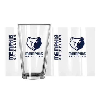 Memphis Grizzlies 16oz Team Wordmark Game Day Pint Glass