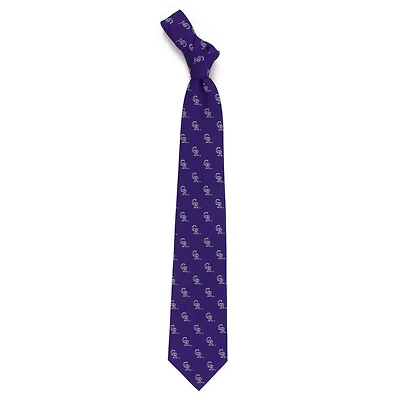 Men's Colorado Rockies Echo Woven Silk Tie