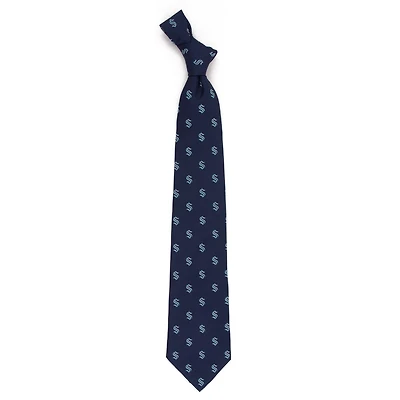 Men's Deep Sea Seattle Kraken Echo Woven Silk Tie