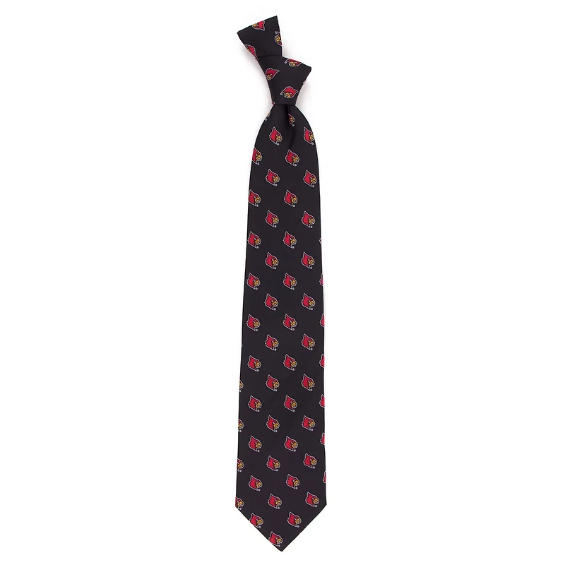 Men's Louisville Cardinals Echo Woven Silk Tie