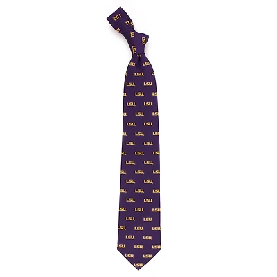 Men's LSU Tigers Echo Woven Silk Tie