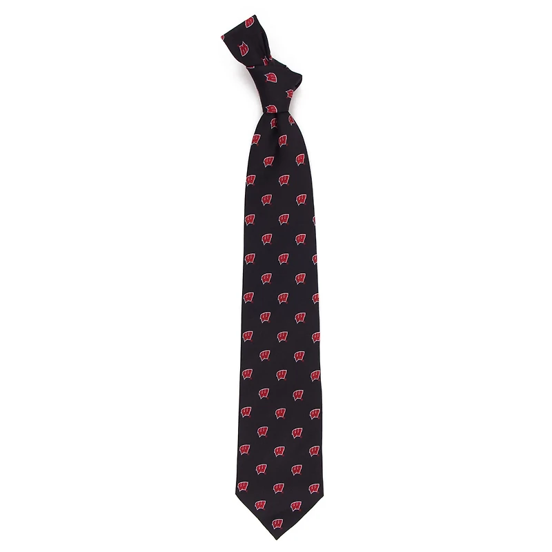 Men's Wisconsin Badgers Echo Woven Silk Tie