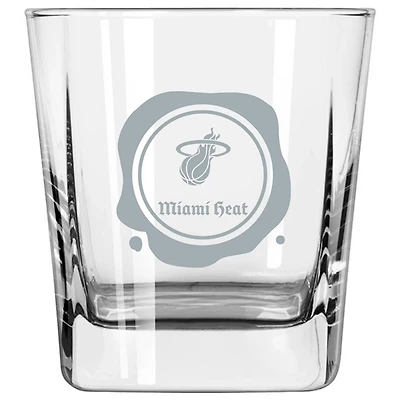 Miami Heat 14oz Frost Stamp Old Fashioned Glass