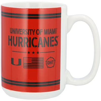 Miami Hurricanes 15oz OHT Military Appreciation Mug