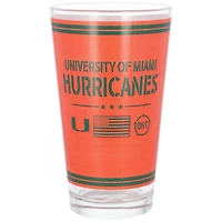 Miami Hurricanes 16oz OHT Military Appreciation Pint Glass