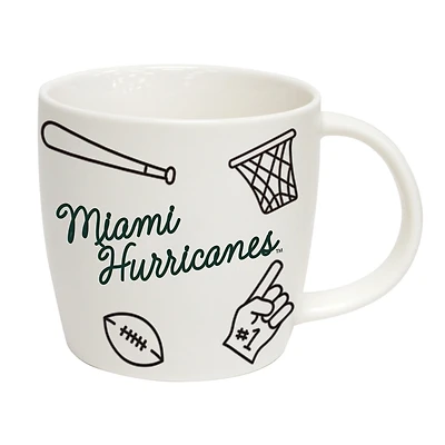 Miami Hurricanes 18oz Playmaker Mug