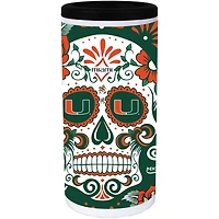 Miami Hurricanes Dia Stainless Steel 12oz Slim Can Cooler