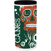 Miami Hurricanes Dia Stainless Steel 12oz Slim Can Cooler