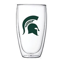 Michigan State Spartans 15oz Double Wall Thermo Glass