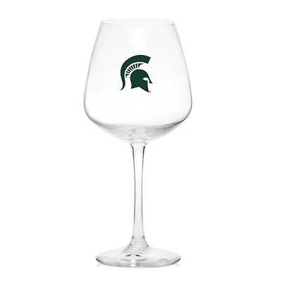 Michigan State Spartans 18oz Stemmed Wine Glass