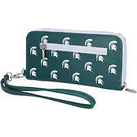 Michigan State Spartans Zip-Around Wristlet Wallet