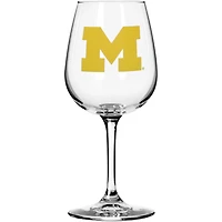 Michigan Wolverines 11oz Team Mom Stemmed Wine Glass