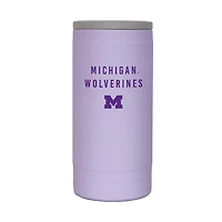 Michigan Wolverines 12oz Lavender Soft Touch Slim Coolie
