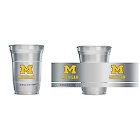 Michigan Wolverines 15-Pack 16oz Ball Aluminum Cup Set