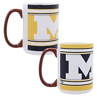 Michigan Wolverines 15oz Home  Away 2-Pack Mug Set