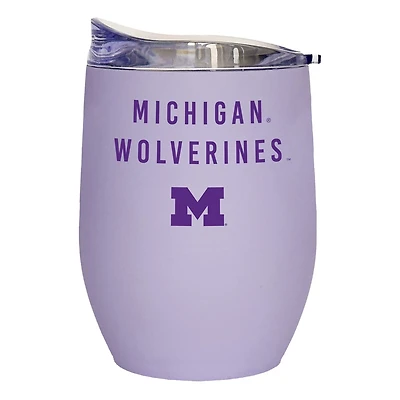 Michigan Wolverines 16oz Lavender Soft Touch Curved Tumbler