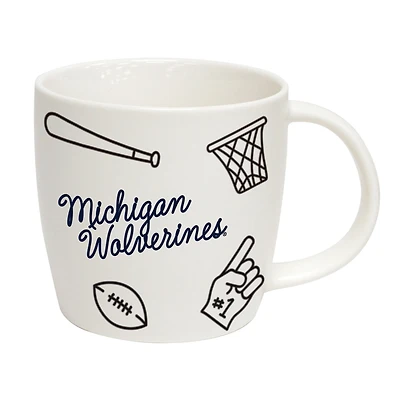 Michigan Wolverines 18oz Playmaker Mug