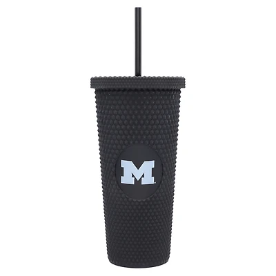 Michigan Wolverines 24oz Logo Studded Tumbler