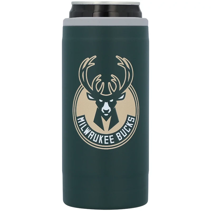 Milwaukee Bucks 12oz Flipside Powdercoat Slim Can Cooler