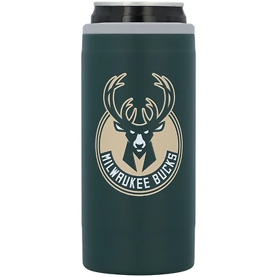 Milwaukee Bucks 12oz Flipside Powdercoat Slim Can Cooler
