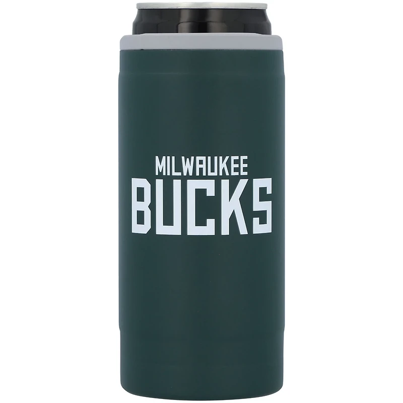 Milwaukee Bucks 12oz Flipside Powdercoat Slim Can Cooler