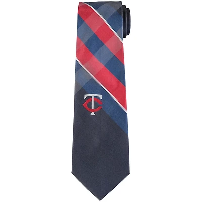 Minnesota Twins Woven Poly Grid Tie