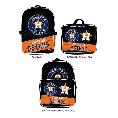 MOJO Houston Astros Backpack Lunch Box 2-Piece Set