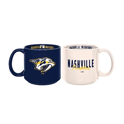 Nashville Predators 2-Pack 15oz Stackable Mug Set
