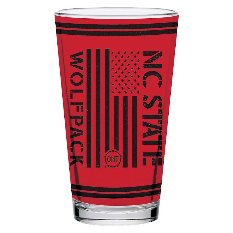 NC State Wolfpack 16oz OHT Military Appreciation Pint Glass