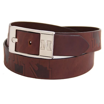 Nebraska Huskers Brandish Leather Belt -