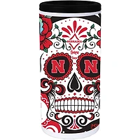 Nebraska Huskers Dia Stainless Steel 12oz Slim Can Cooler