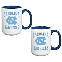North Carolina Tar Heels 15oz Combo 2-Pack Mug Set