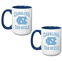 North Carolina Tar Heels 15oz Combo 2-Pack Mug Set