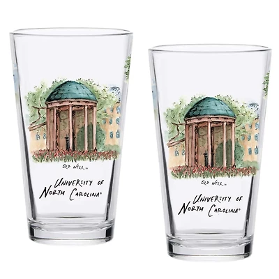 North Carolina Tar Heels 2-Pack 16oz Laura Wilcox University Pint Set