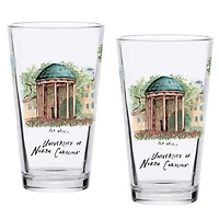 North Carolina Tar Heels 2-Pack 16oz Laura Wilcox University Pint Set