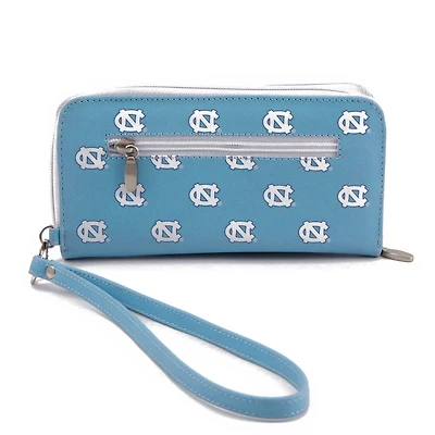 North Carolina Tar Heels Zip-Around Wristlet Wallet
