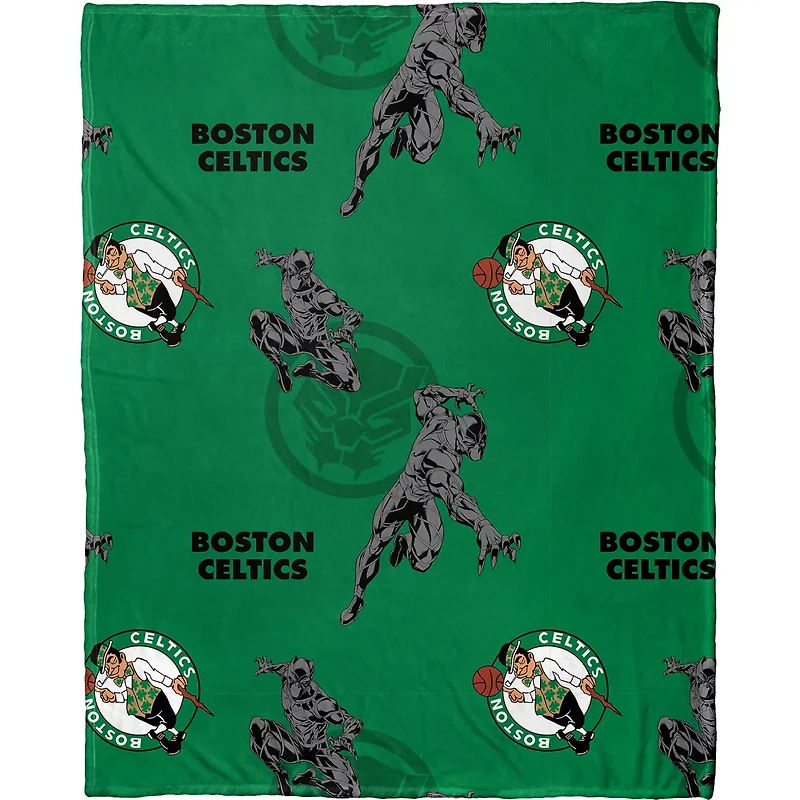 Northwest x Disney Boston Celtics Panther Hugger Pillow  Throw Blanket Set