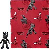 Northwest x Disney Chicago Bulls Panther Hugger Pillow  Throw Blanket Set