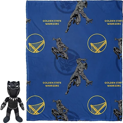 Northwest x Disney Golden State Warriors Panther Hugger Pillow  Throw Blanket Set