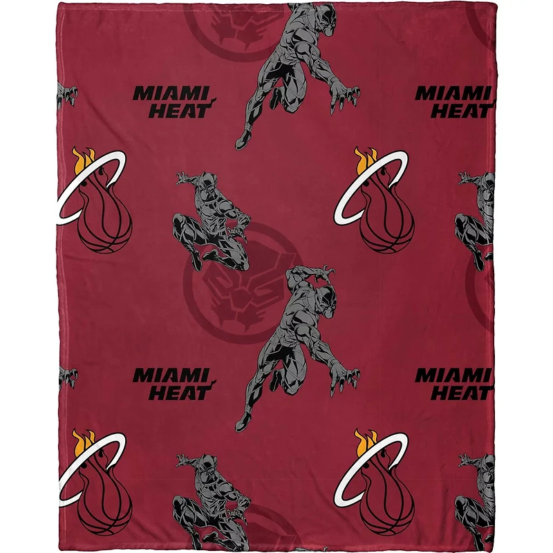 Northwest x Disney Miami Heat Panther Hugger Pillow Throw Blanket Set