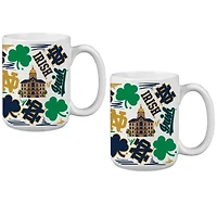 Notre Dame Fighting Irish 15oz Local Coffee Mug Two-Pack