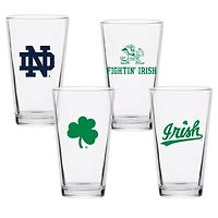 Notre Dame Fighting Irish 16oz Collector Pint Glass Four-Set