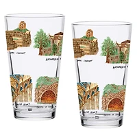 Notre Dame Fighting Irish 2-Pack 16oz Laura Wilcox University Pint Set