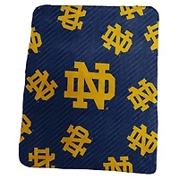 Notre Dame Fighting Irish 50" x 60" Repeating Logo Classic Plush Throw Blanket